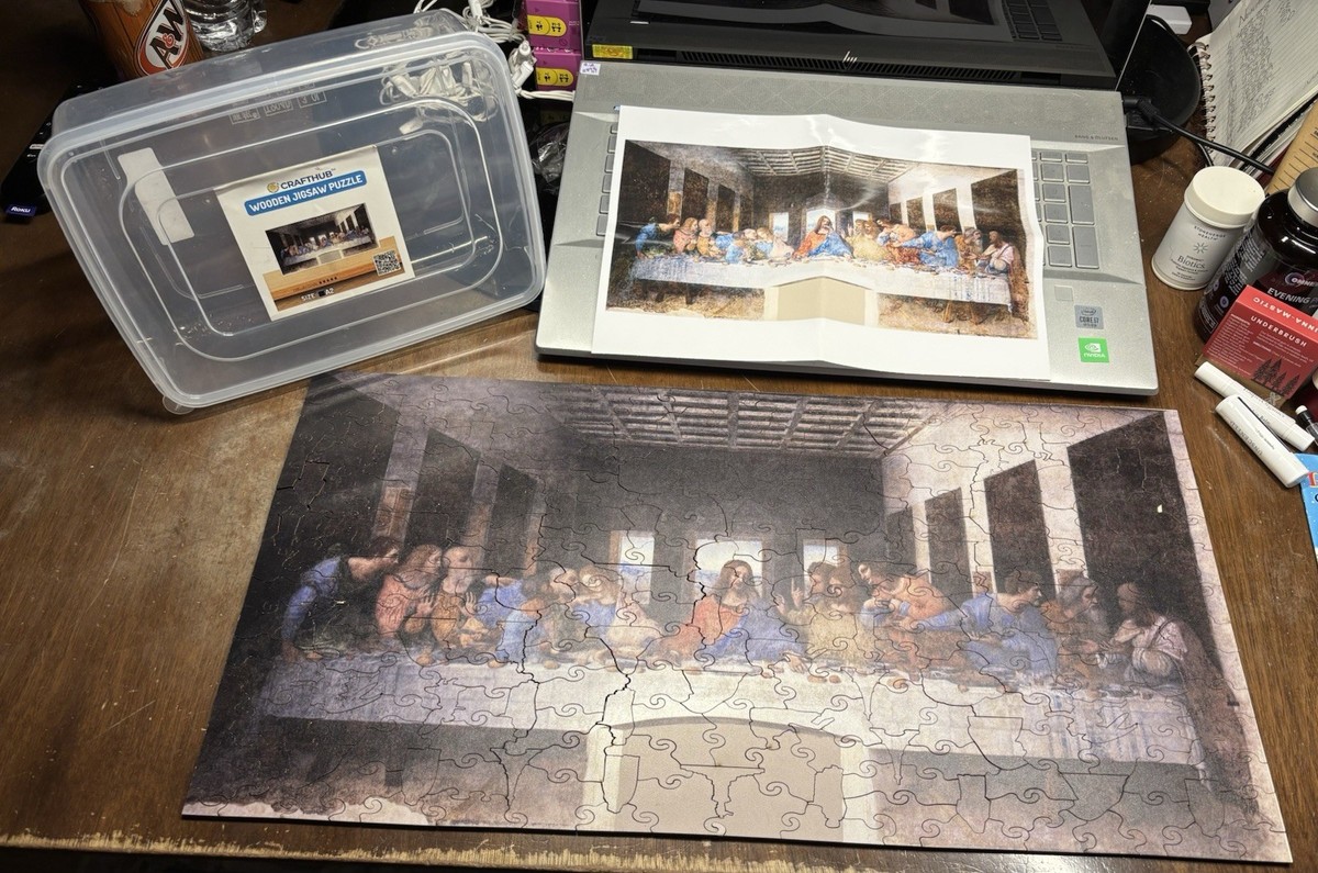 ツマソー　2個セット　ラスト Crafthub Premium Wooden Jigsaw Puzzle Large A2 The Last Supper
