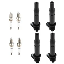 4X Ignition Coil & 4X Spark Plug for Dodge Attitude 2012-2013/2006-2011 L4 1.6L