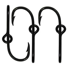 Black Hat Clip Hats Pins Fish Hook 3 PCS Hooks Custom Hook Set High Carbon St