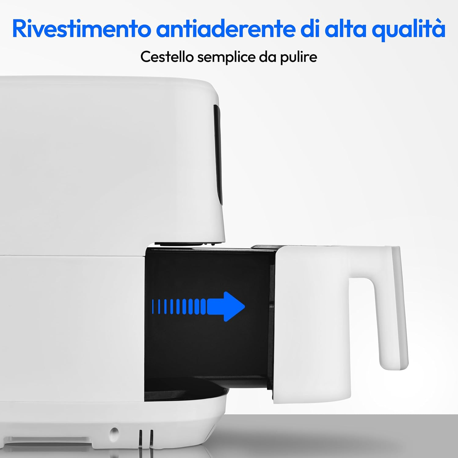 Friggitrice Ad Aria Calda P10 XL (Cestello XXL Da 6,8 Litri, 2.150 Watt, Due Ele foto 6