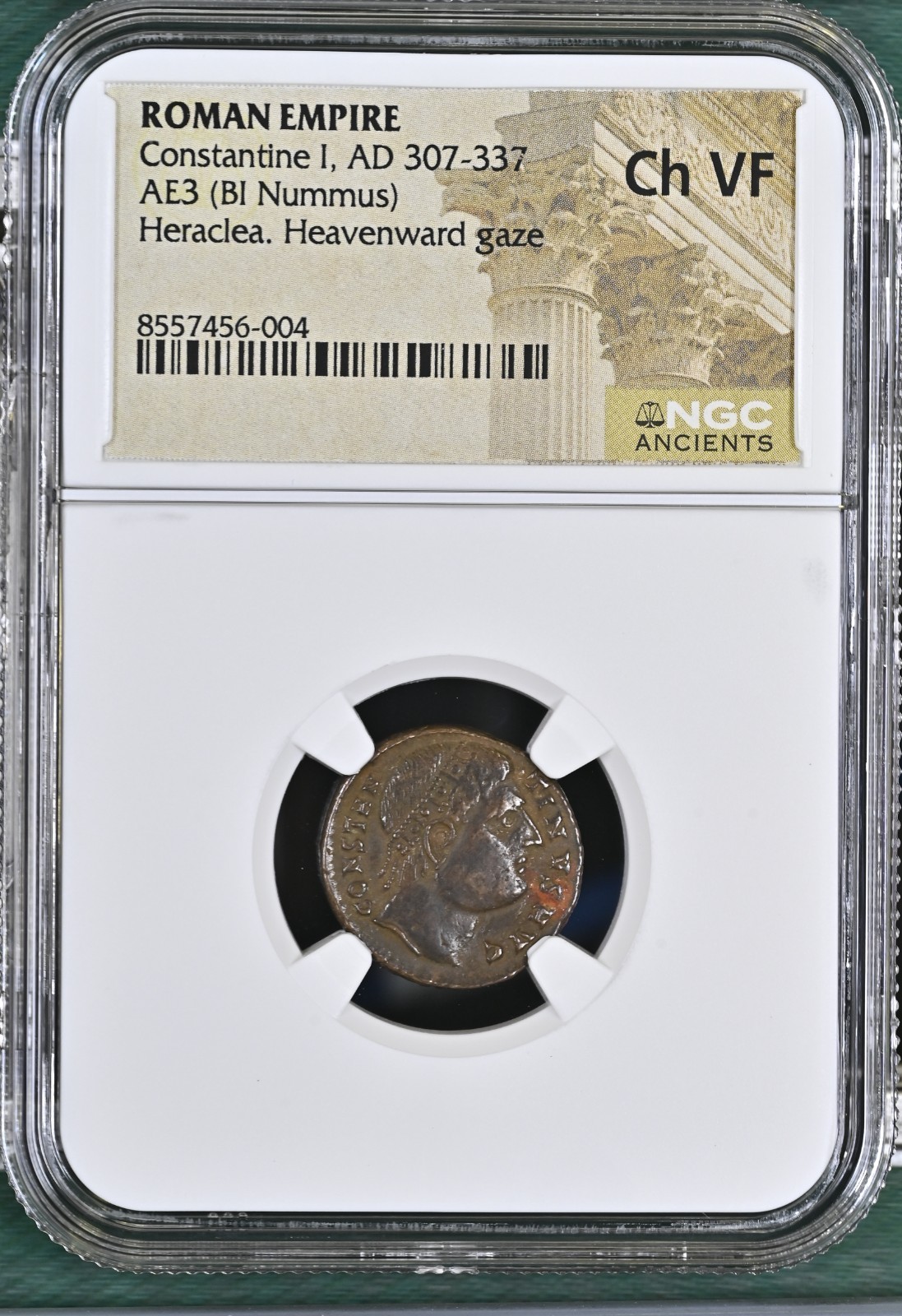 ☧ Constantine the Great “Eyes to Heaven” – NGC  CH VF - Ancient Roman Coin