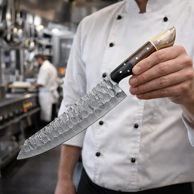 Luxury Heavy Duty Handcrafted Damascus Blade Master Chef Knife