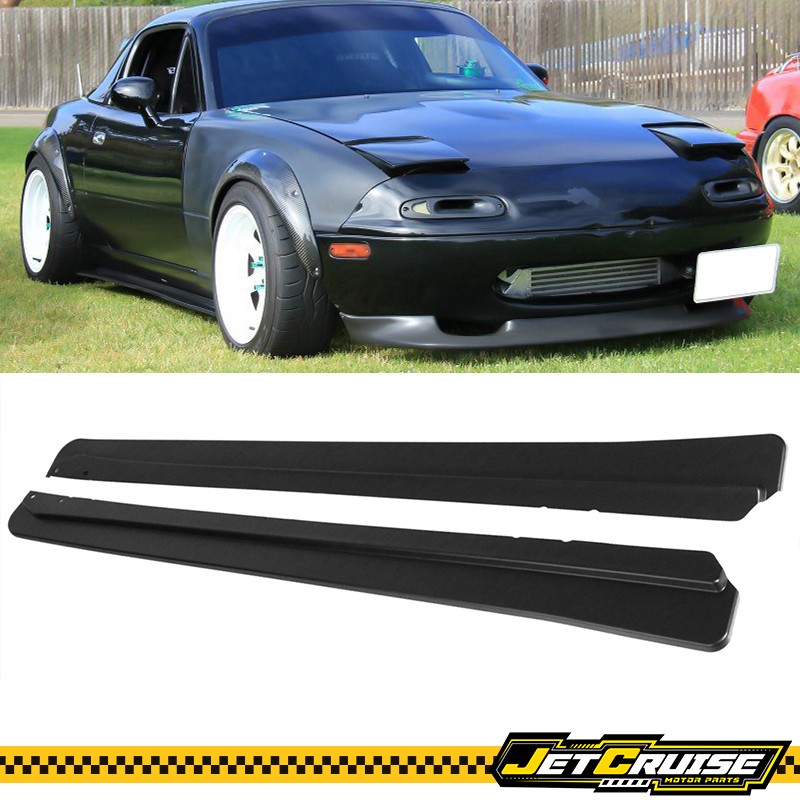 Fits 90-97 Mazda Miata MX-5 FD Style Side Skirts Extension Rocker