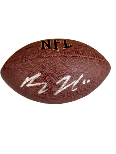 Bo Nix Denver Broncos Signed Full Size NFL Football with COA