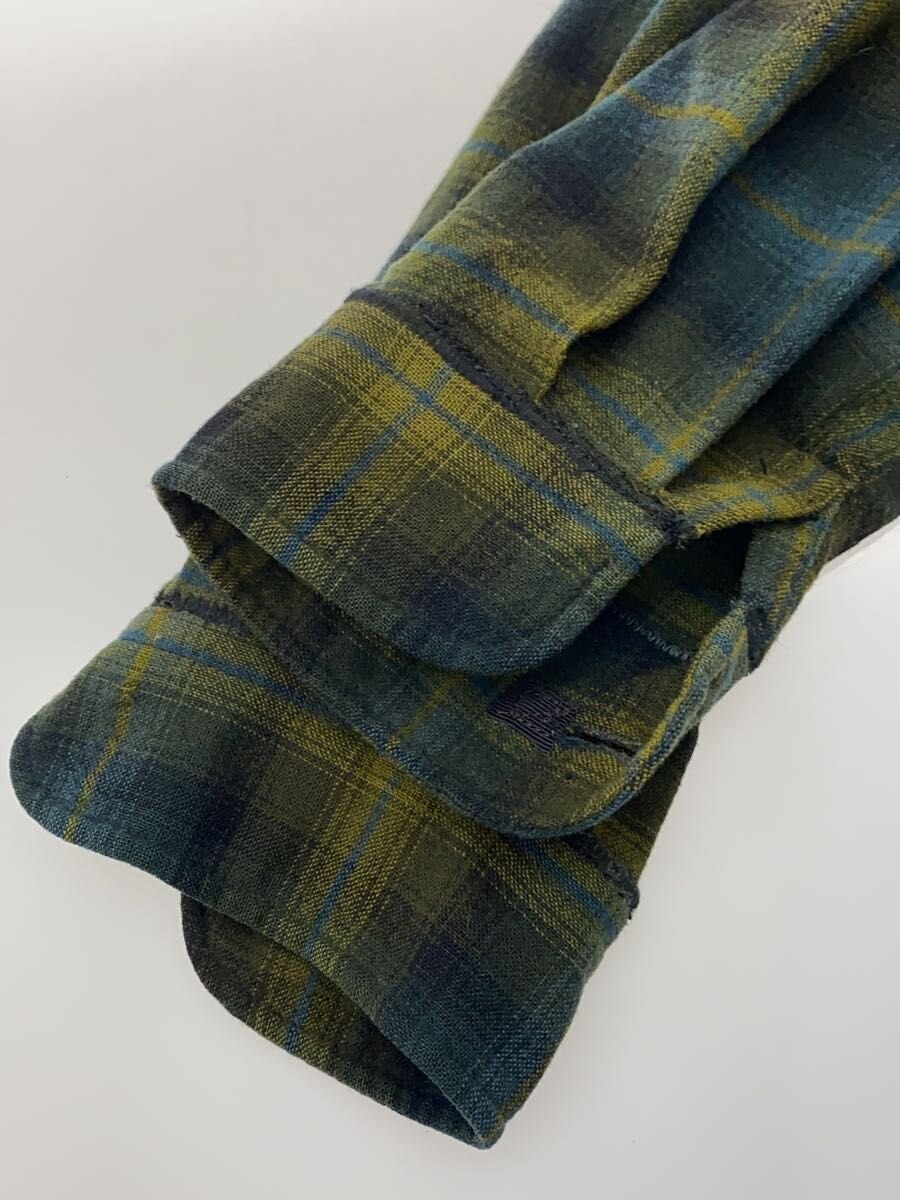 PENDLETON Wool Check Jacket L Green Walnut Button… - image 4