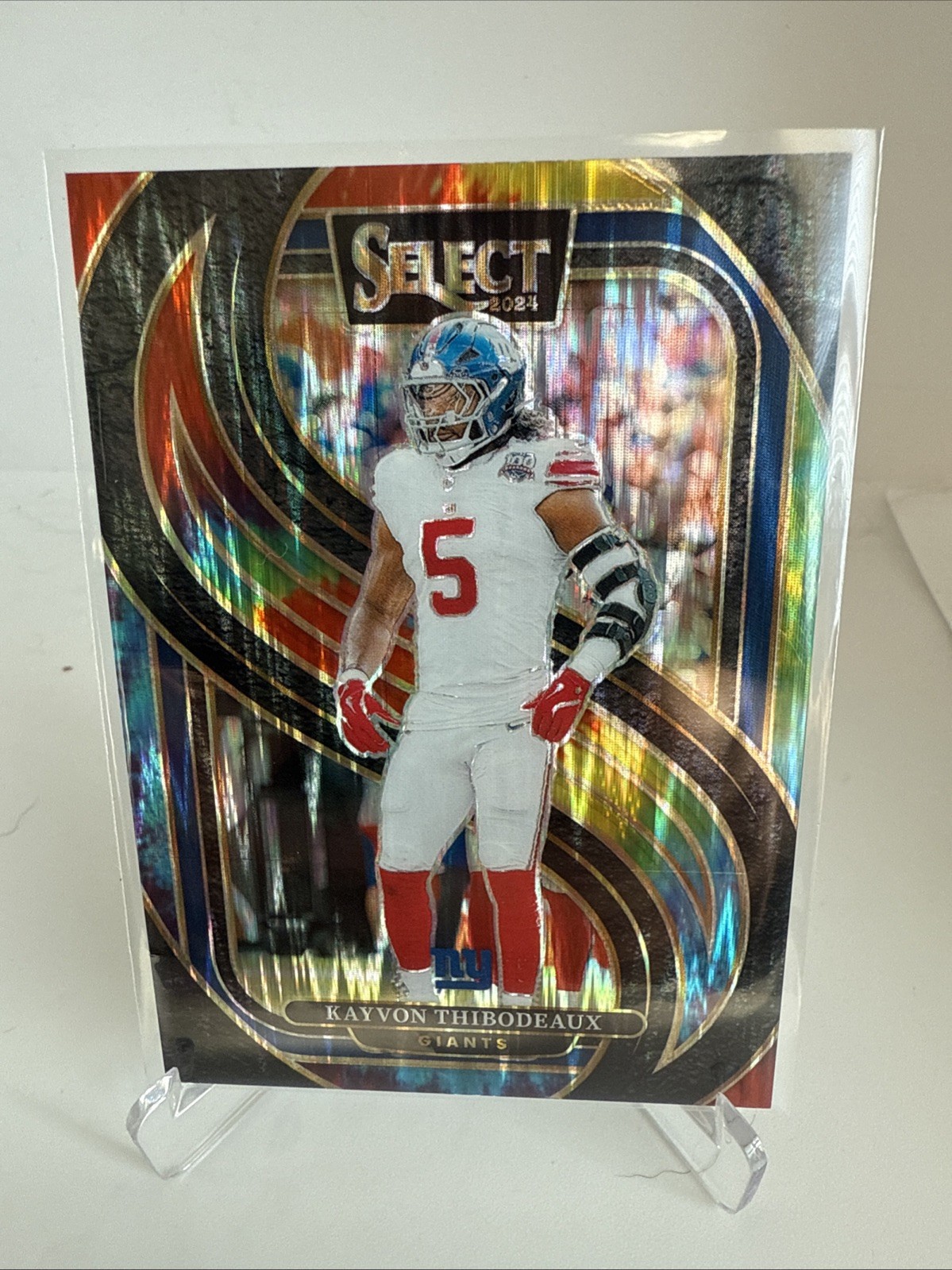 2022 Panini Select Premier Level Kayvon Thibodeaux #175 Tie-Dye Prizm /25 (RC)