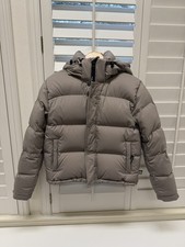 Aritzia The Super Puff Shorty- Climatte, Size XS In Modern Taupe