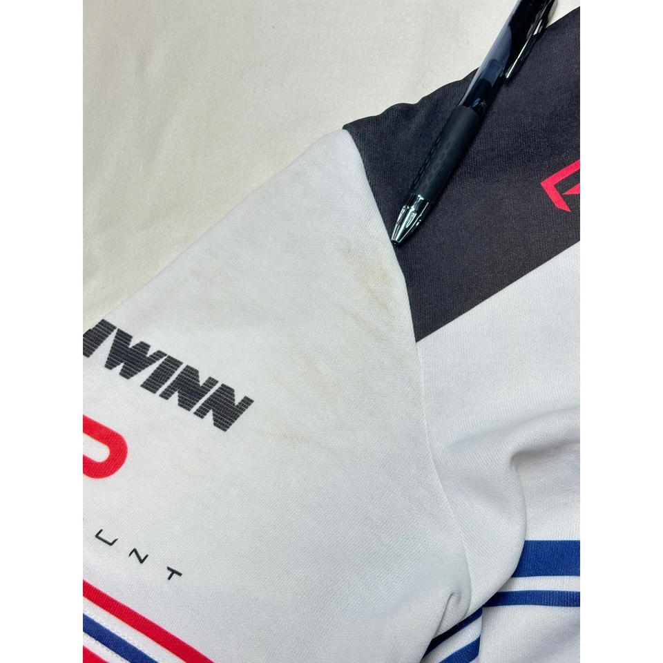 Vintage 90s Schwinn Icy Hot Paramount Cycling Jersey XL Red White Bike Shirt - Image 4 of 4