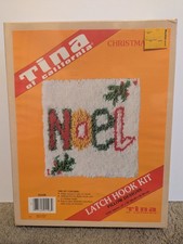 Tina of California Noel Latch Hook Kit 12x12 Sealed New In Box Christmas