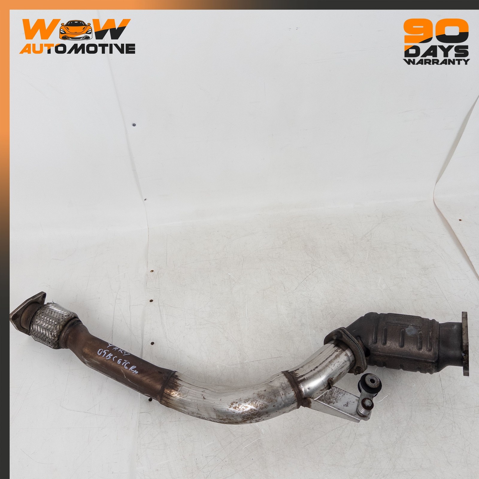 04-13 BENTLEY CONTINENTAL GT 6.0L FRONT RIGHT EXHAUST DOWNPIPE CATALYST OEM