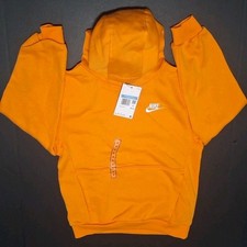 FD3000-873 Kid's M Nike Sportswear Fleece Pullover Hoodie, Turf Orange/White