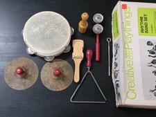Vtg Creative Playthings Rhythm Band Set Kindermusic Percussion Instruments 