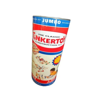 Classic Tinkertoys Construction Set 102 Peices Missing 2 Small Pieces - Image 1 of 4