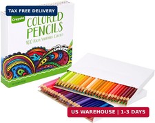 Crayola Adult Colored Pencil Set 100ct , Premium Coloring Pencils For Adult Col