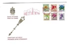 1977 Canada - Ottawa 1c-10c Flower Definitives FDC - Senate of Canada Cachet