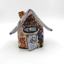 Heather Goldminc Blue Skies Candle Cover Cottagecore Votive Holder Sky Clayworks