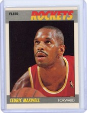 1987-88 FLEER CEDRIC MAXWELL #70 SET BREAK HOUSTON ROCKETS