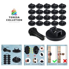 120 Pieces Magnetic Zip Tie Mount Multipurpose Cable Holder Magnets Magnetic ...