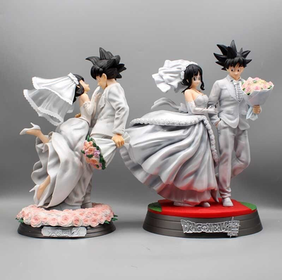 ドラゴンボール Goku & Chichi フィギュア GOKU and CHICHI Dragon Ball Z figurines married couple wedding