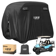 10L0L 2/4/4+2 Passenger Golf Cart Cover Fits for Yamaha EZGO Club Car 420D Wa...