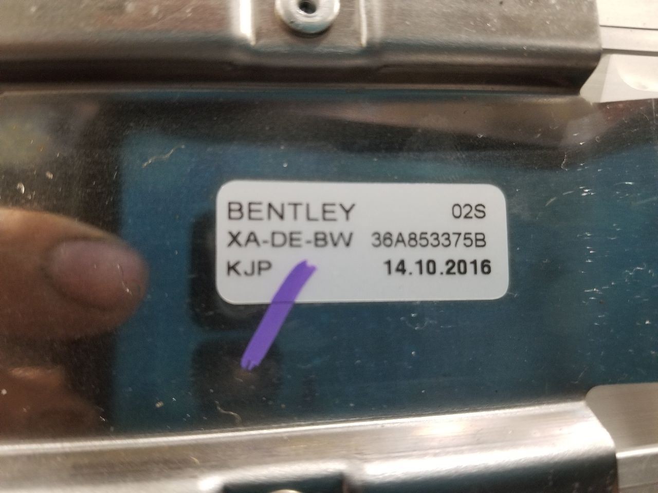 Bentley Bentayga REAR+LEFT Scuff plate P/N 36A853375B
