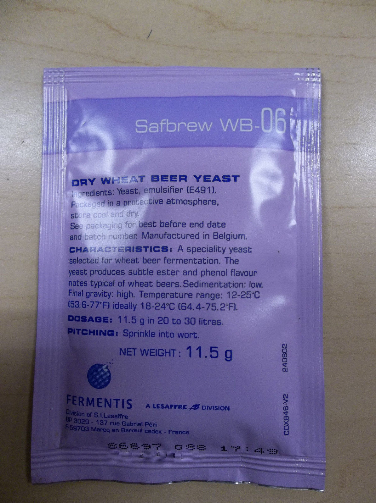 Fermentis Brewing Yeast, 5 Packs Per Sale, YOUR CHOICE or MIX and MATCH