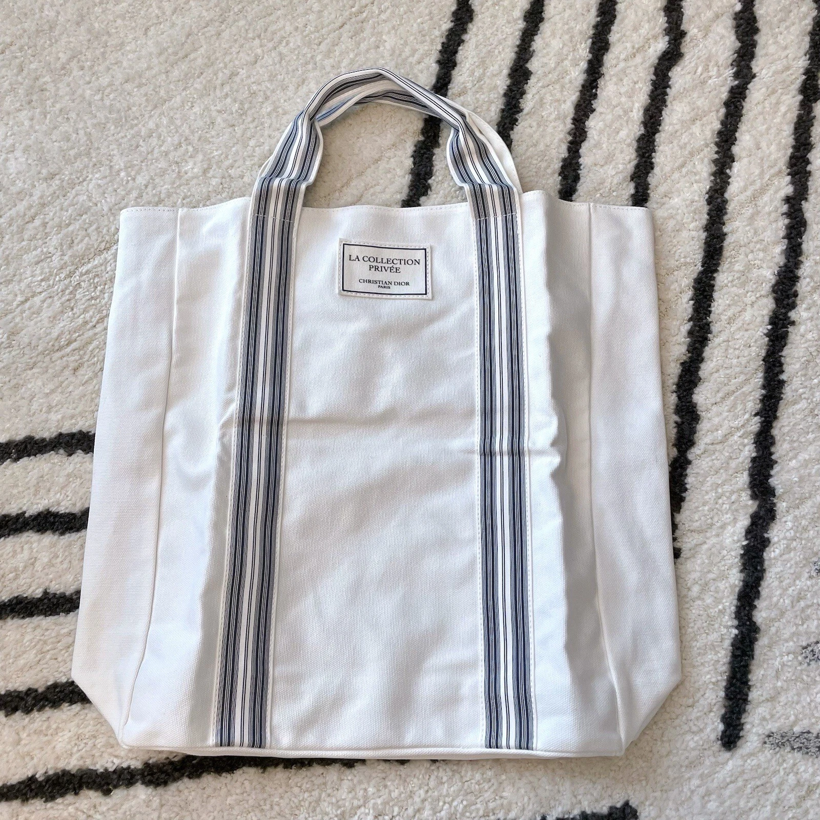 Edition limitée ! Sac fourre tout en toile Christian Dior Riviera