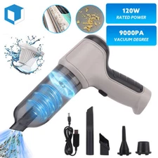 120W 9000PA Cordless Handheld Vacuum Cleaner Car 4in1 Mini Air Blower Auto Home