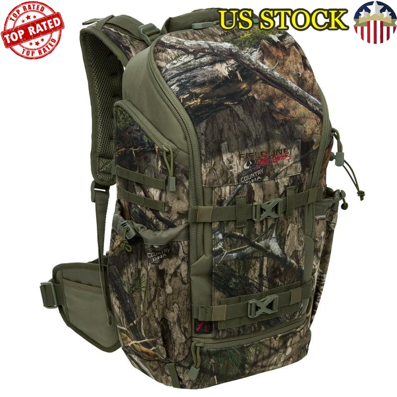 37L Mossy Oak Camo Hunting Gear Backpack Unisex Hydration Compatible Pursuit Bag