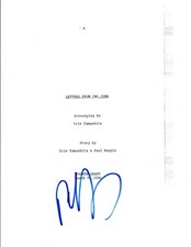 Paul Haggis Signed Autographed LETTERS FROM IWO JIMA Full Movie Script COA VD