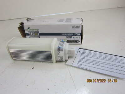 LED-7322 G2 2-PIN G2 7W 3500K Replaces G24D 26w CFL BULB LED Retrofit ...
