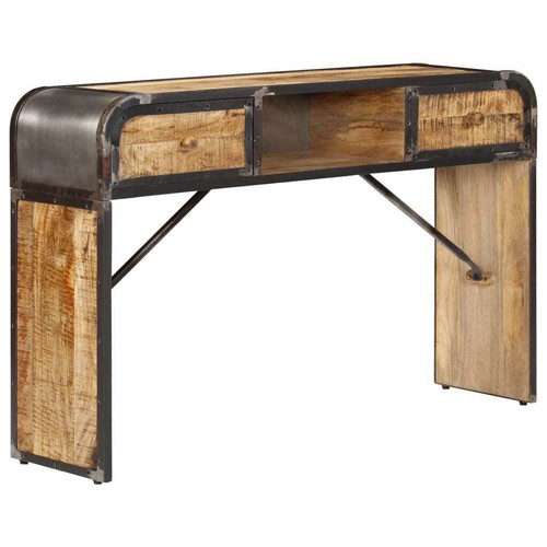 vidaXL Sideboard 120x30x75 cm Solid Mango Wood - Picture 10 of 11