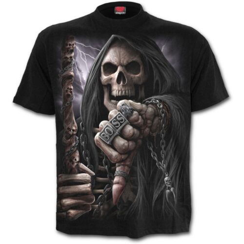Spiral Direct BOSS REAPER T-Shirt/T-Shirt/Top/T-Shirt Biker/Tattoo/Schädel/Rock/Horror - Bild 1 von 2
