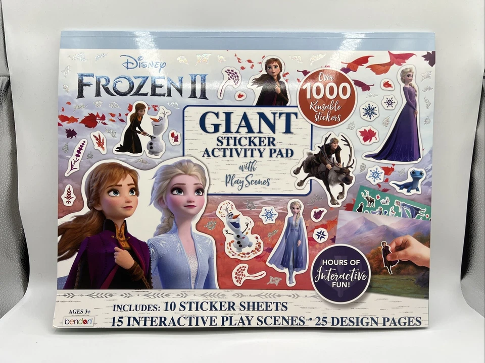 Disney Frozen II GIGANTE Pegatina Actividad Pad Juego Escenas Más de 1000 Pegatinas Foto 2 de 4