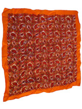 Vintage Women's 100 Acetate Multi-Color Scarf Squares 22" X 21" Made In Japan