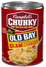 (5 Pack) Campbell's Chunky Soup, OLD BAY Seasoned Clam Chowder, 18.8 Ounce