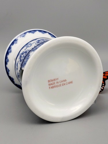Bombay Teapot - Tisaniere with Warmer Stand - Cobalt & White Porcelain - Picture 5 of 11