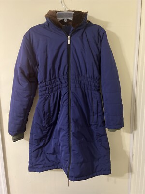 Next.82 Women's Extra Large Wnter Coat Hooded Blue
