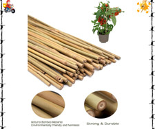50PCS Plant Stakes,Natural Bamboo Stakes,Garden Stakes for Indoor and Outdoor Pl