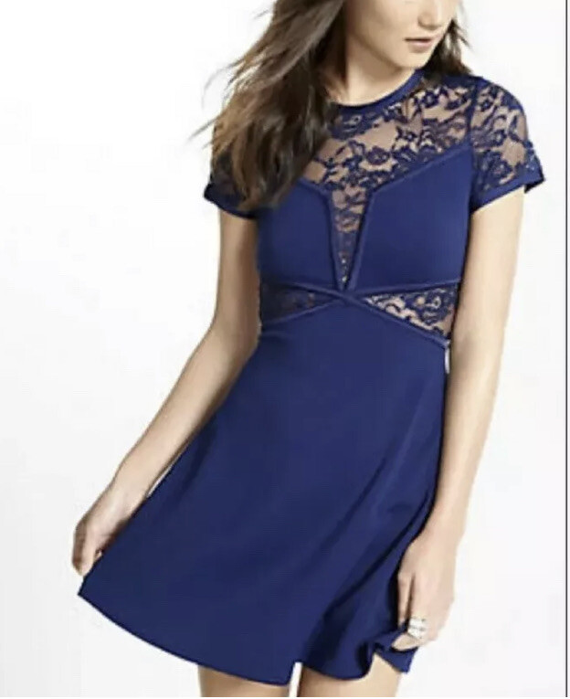cobalt fit and flare dress Fit & Flare Shoulder Tie Maxi Dress Blue main image 1