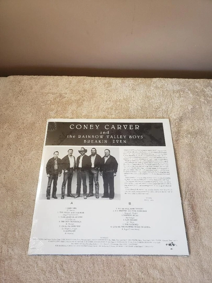 SEALED ~ Coney Carver and the Rainbow Valley Boys ~ BREAKIN EVEN ~ LP ~ NEW - Image 2 of 4