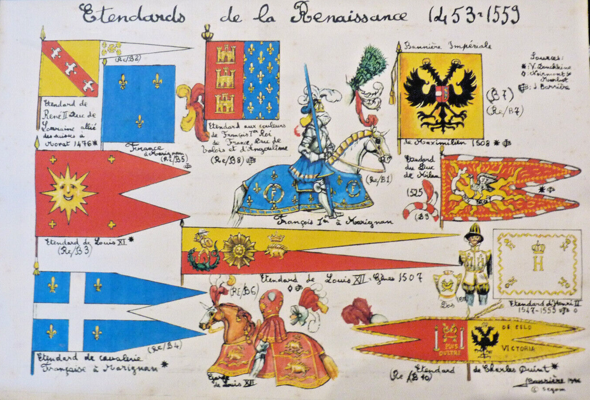 Plats d'étain 5 soldats - Flat tin - Zinnfiguren