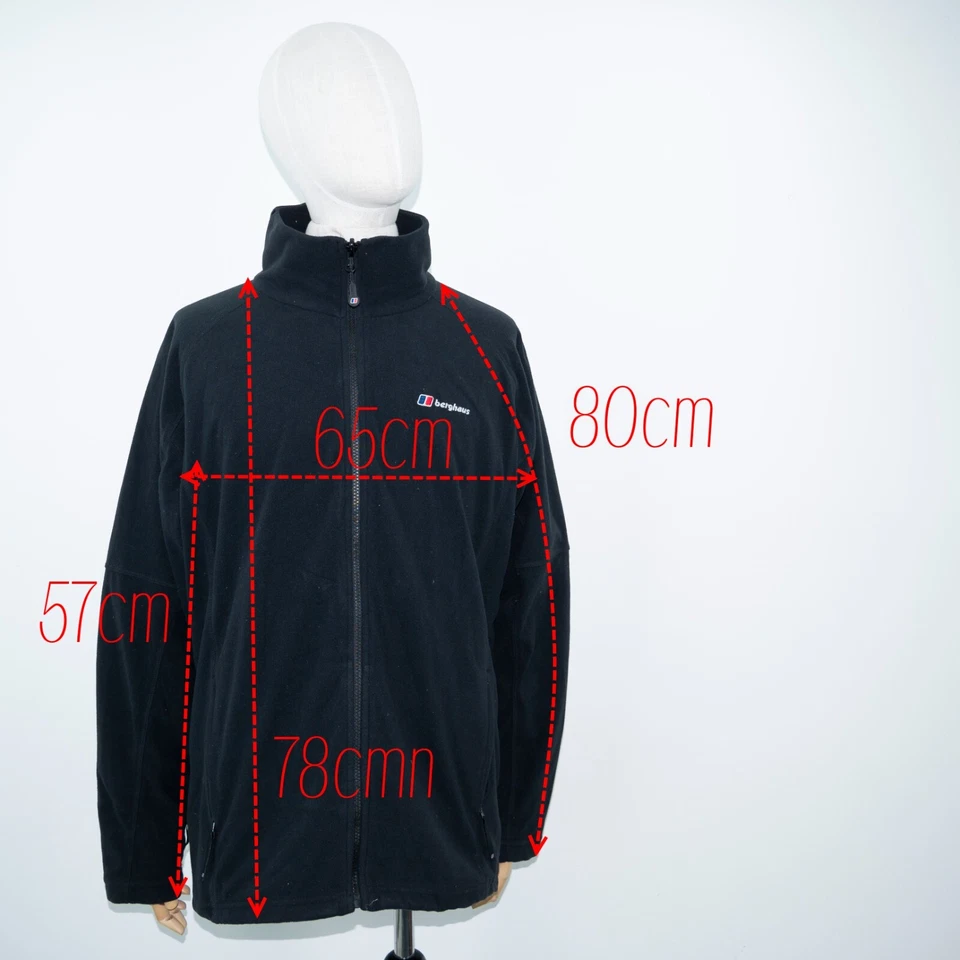 Chaqueta polar Berghaus para hombre cremallera completa negra Polartec prisma talla XL Foto 4 de 4