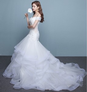 Formal White Women S Bridal Lace Bodycon Dress Wedding Gowns Image Is Loading Formal White Women 039 S Bridal Lace Bodycon