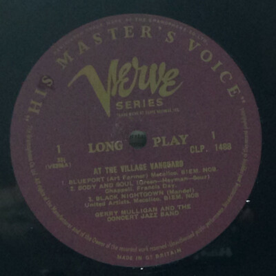 Gerry Mulligan-At The Village Vanguard-Verve 1488-ENGLAND | eBay