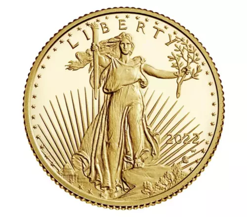 2022-W Proof $5 American Gold Eagle 1/10 oz NGC PF69UC FR Blue Label