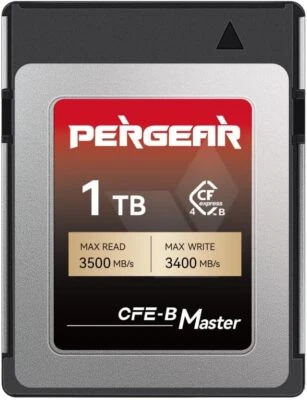Pergear 1TB CFexpress 4.0 Typ B-Speicherkarten Master Series für D850/Z8/Z9/Z7II