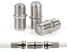 F TO F CONNECTOR x 1 BACK-BACK SKY SATELLITE COAX CABLE JOINER BARREL WIRE