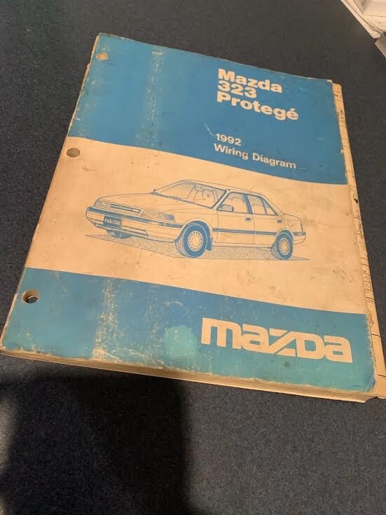 OEM 1992 Mazda Protege 323 Wiring Diagram Shop Dealership