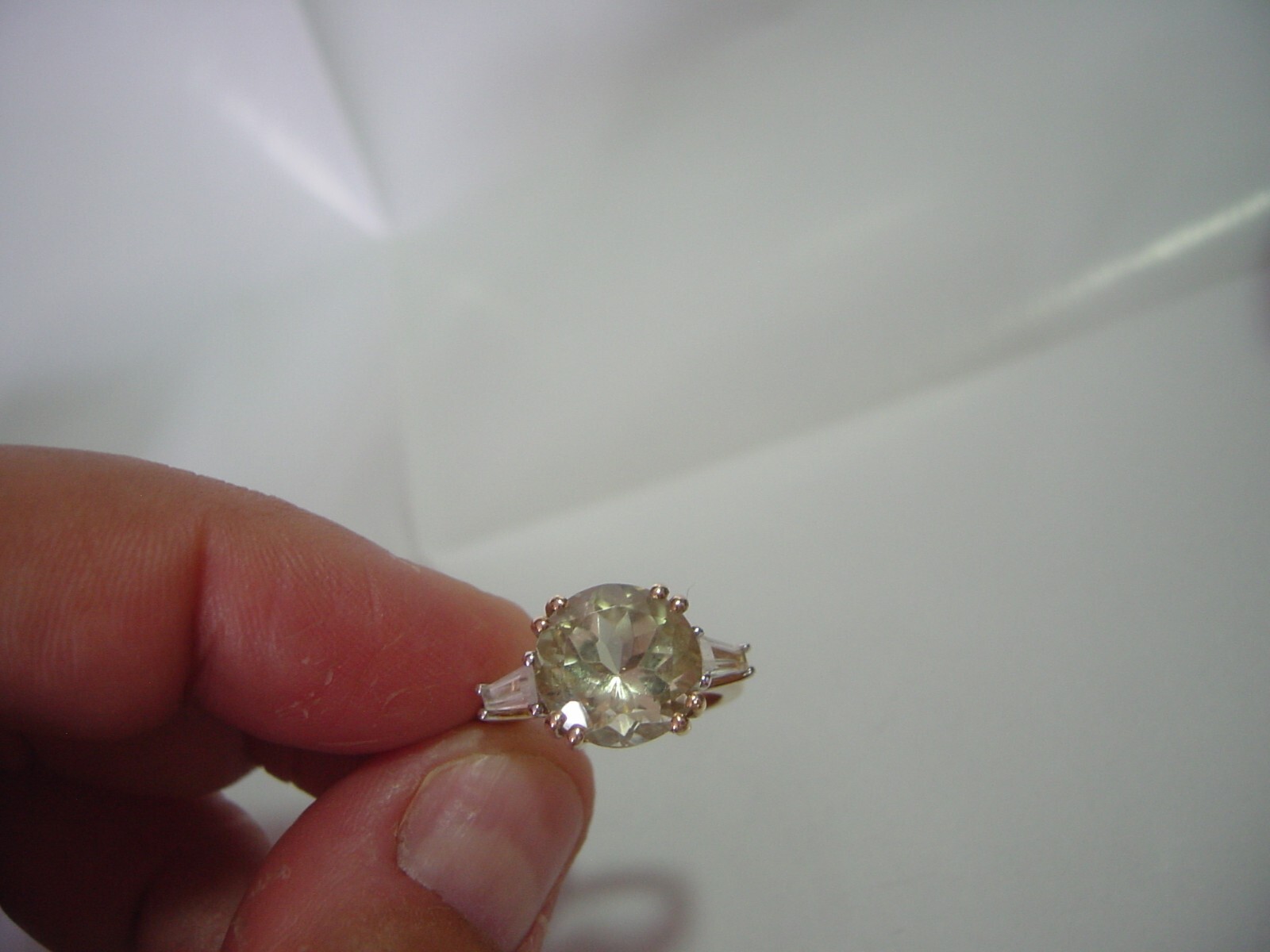 Vintage Solid Silver Ring-Superb genuine natural … - image 7